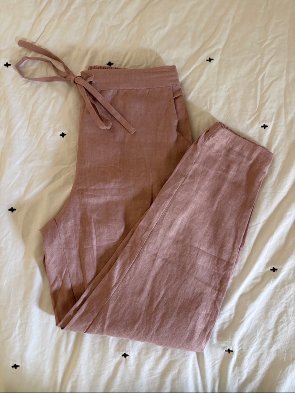 100% linen pants